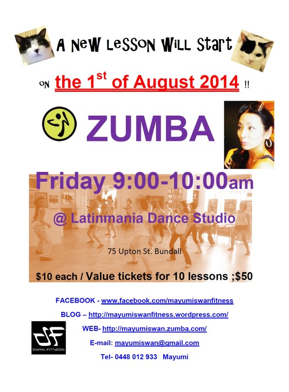 Friday ZUMBA flyer