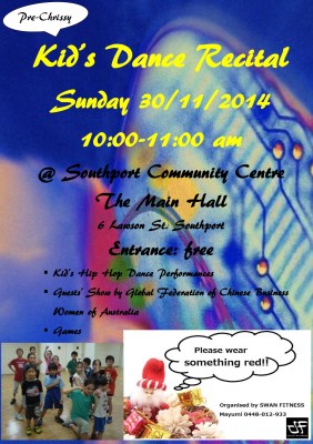 Pre-Chrissy Kids dance recital