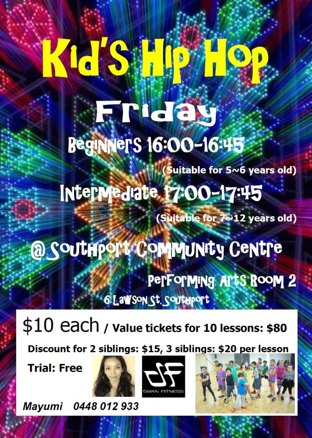 Kids hip hop flyer