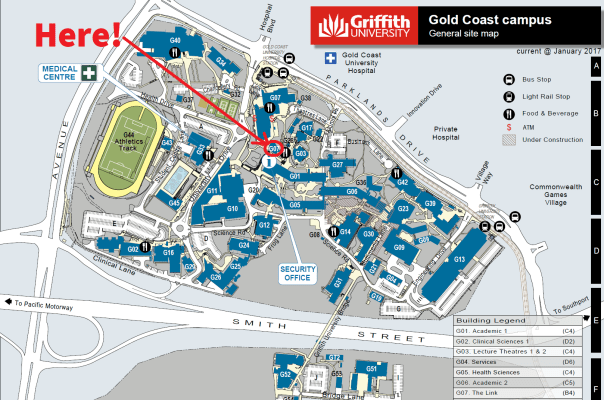 Griffith Uni Map