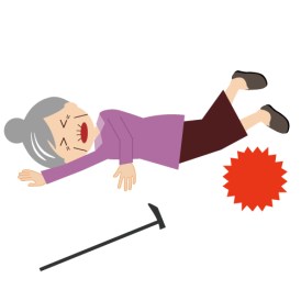 つまづくおばあちゃん